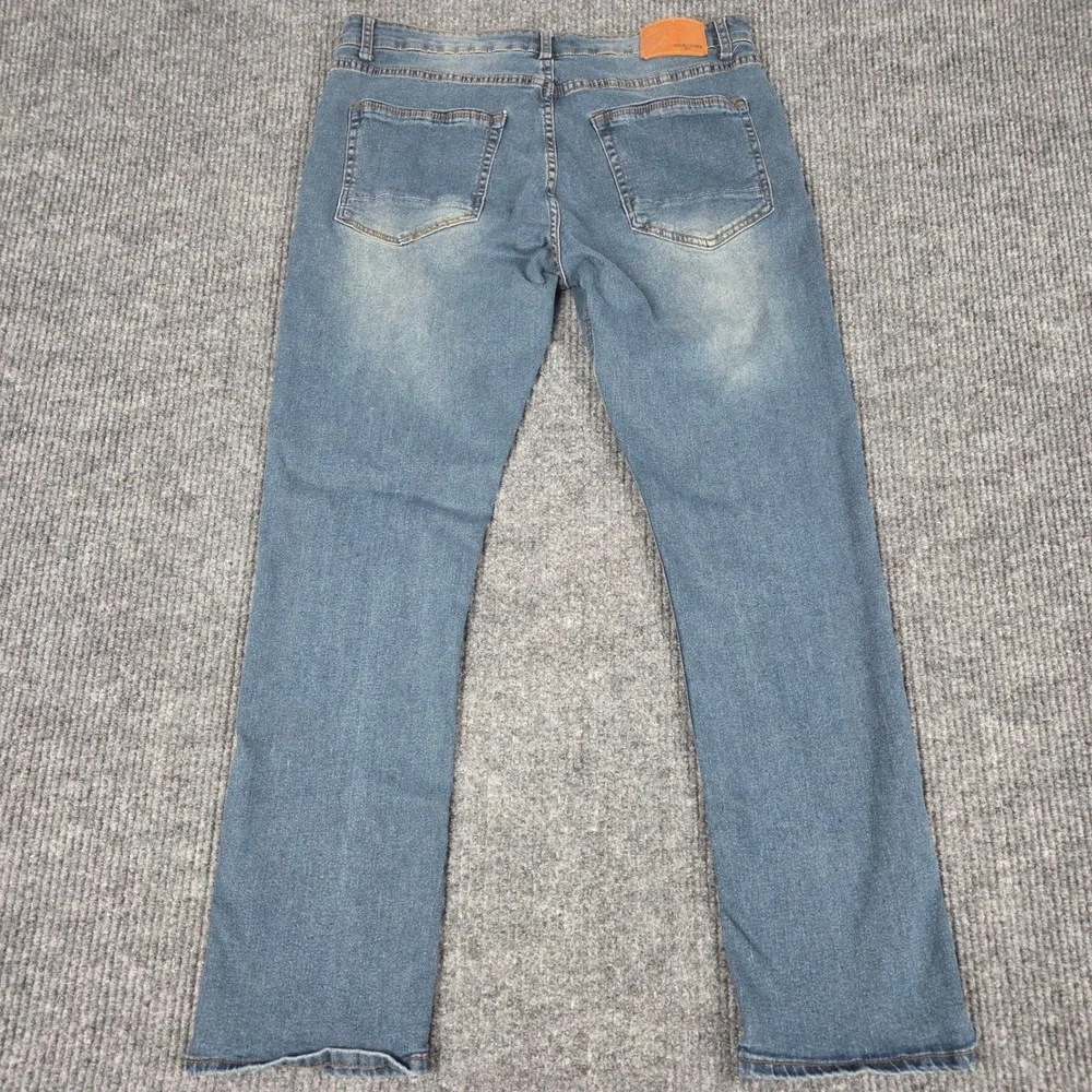 Hudson‎ & Barrow NYC Slim Stretch Jeans Mens 36x32 Medium Wash Denim Pants